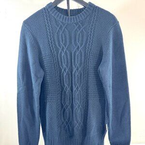 Ben Sherman Men's Blazer Crew Neck Sweater - Navy - Size Small